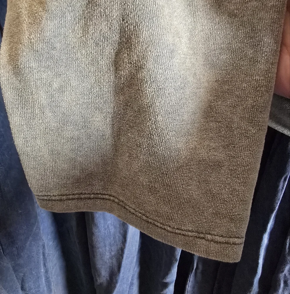 1XL NWT HEYSON Chambray/Grn Mineral Wash Dress 25.5ptp 36.5Long 2 Pockets SOFT! - Picture 10 of 16